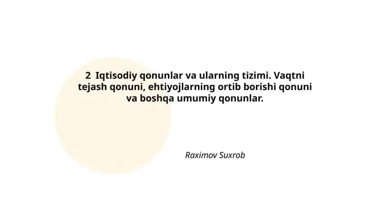Iqtisodiy qonunlar va ularning tizimi 1