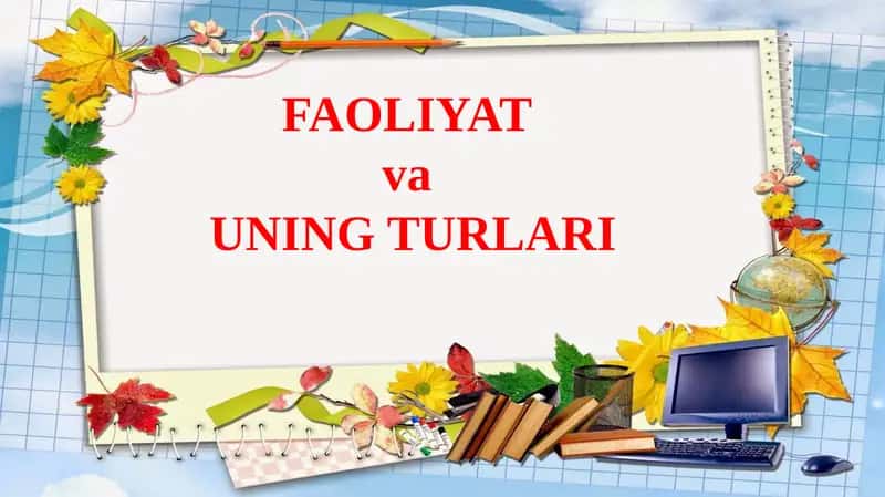 Faoliyat 1