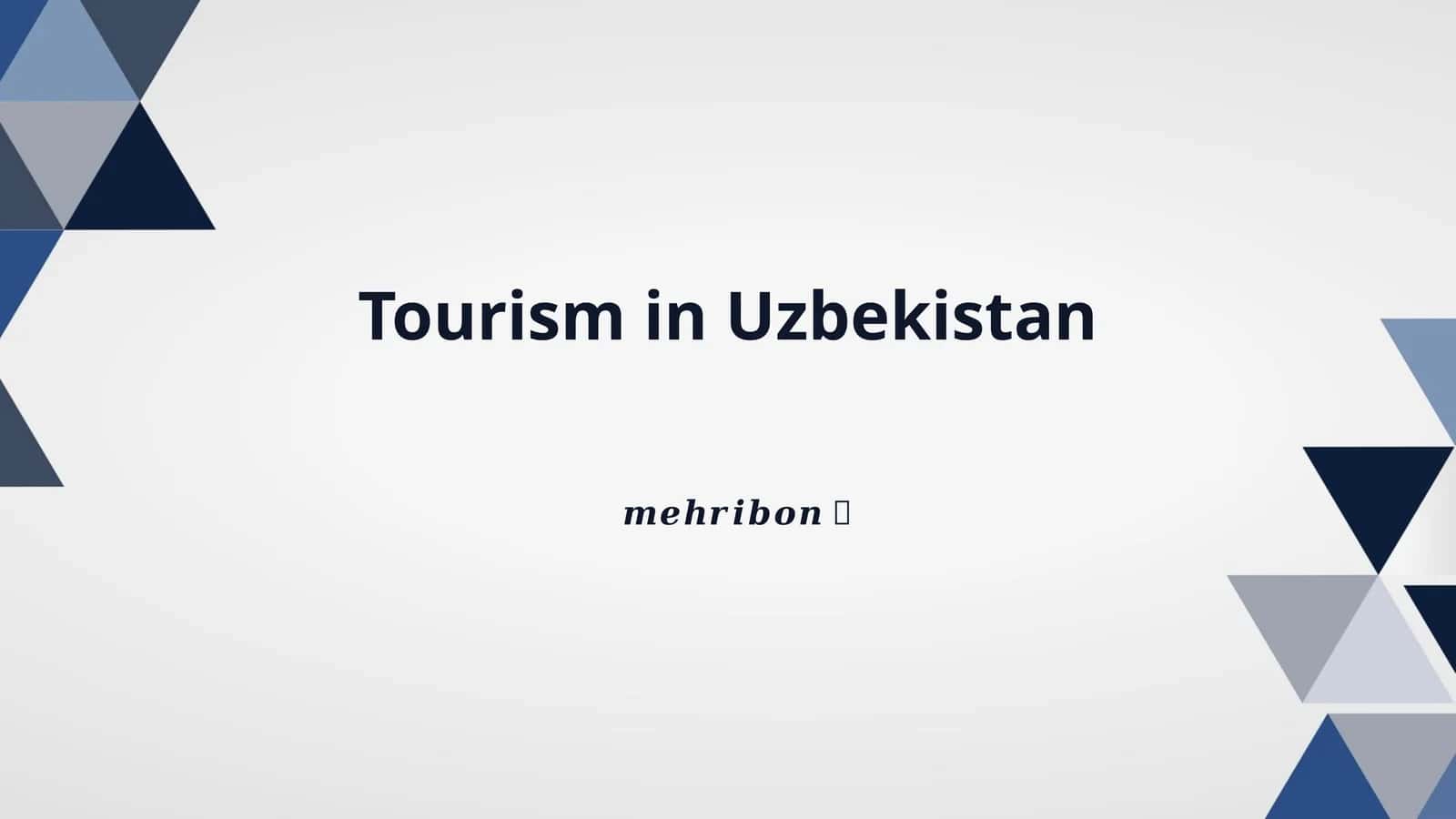 Tourism in Uzbekistan 1