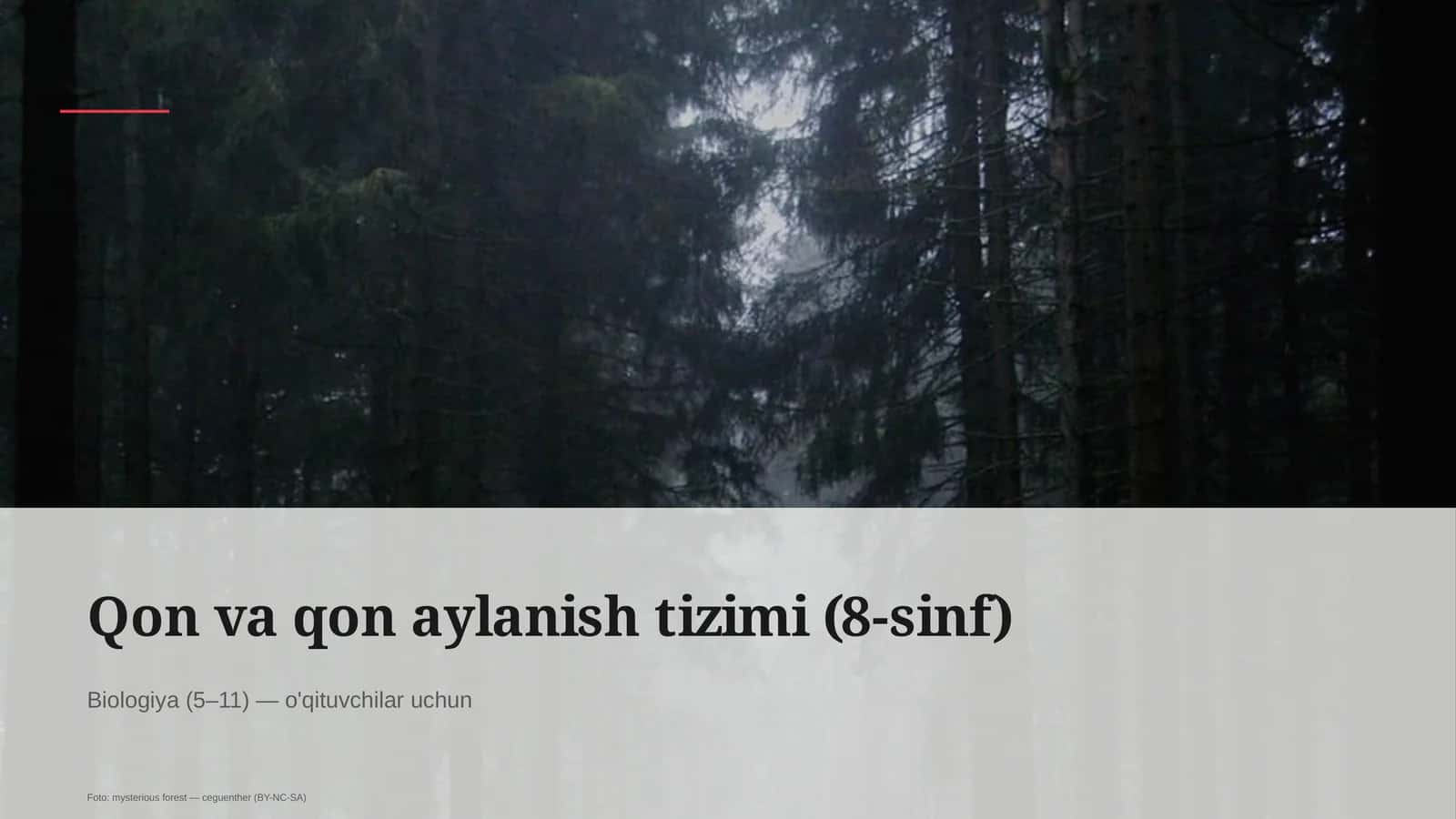 Qon va qon aylanish tizimi (8-sinf) 1