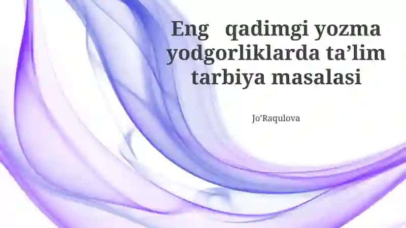 Qadimgi Misr ta'limi va yozuvchilar