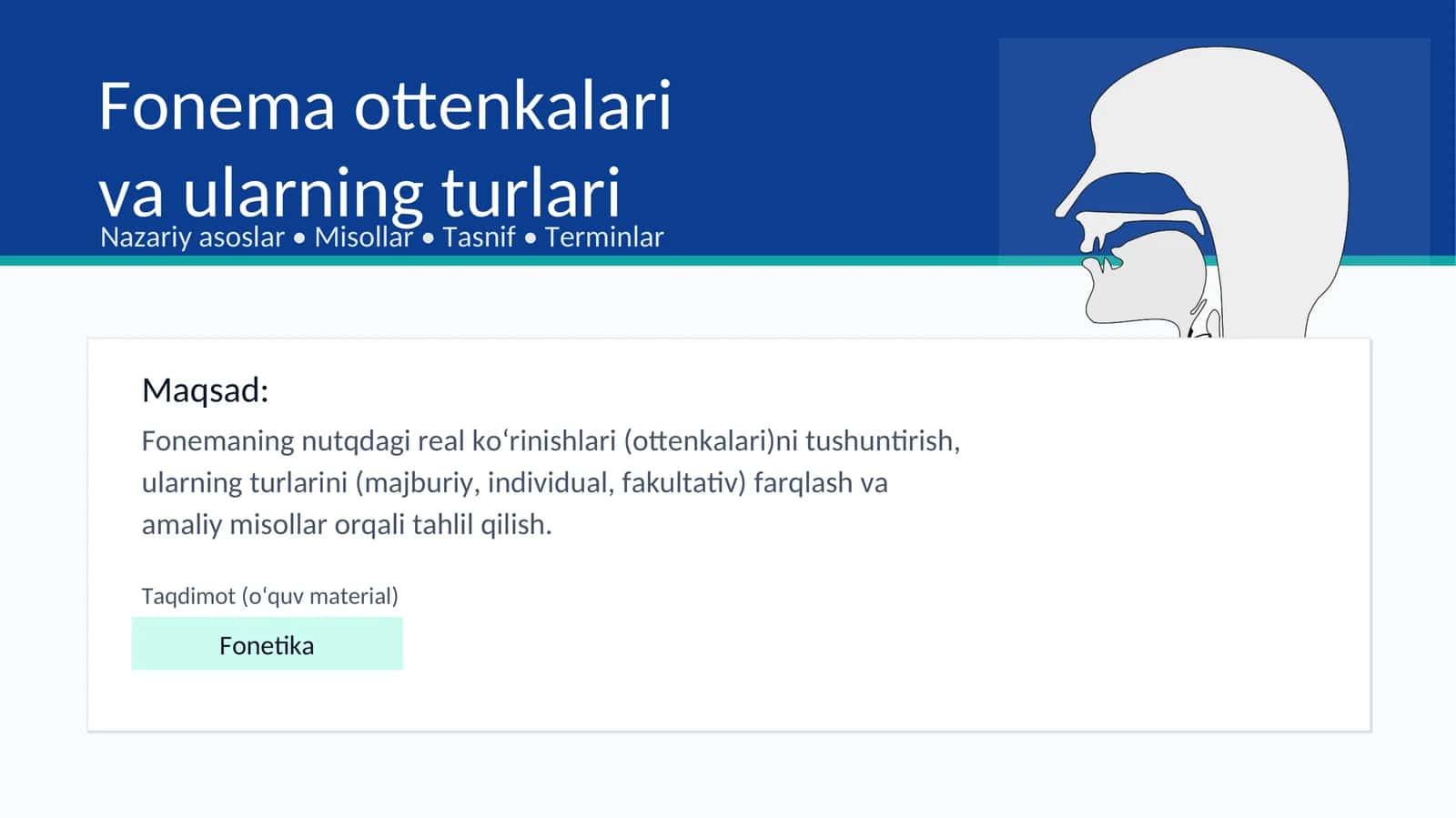 Fonema ottenkalari 1