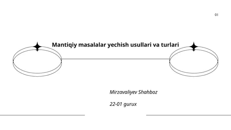 Mantiqiy masalalar yechish usullari va turlari 1