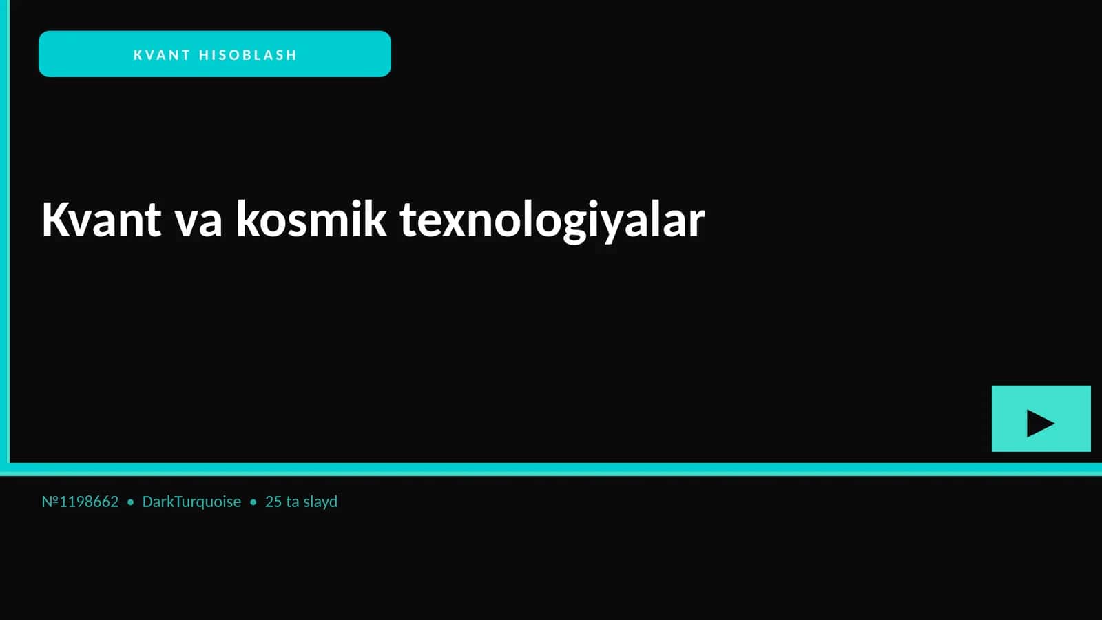 KVANT HISOBLASH 1