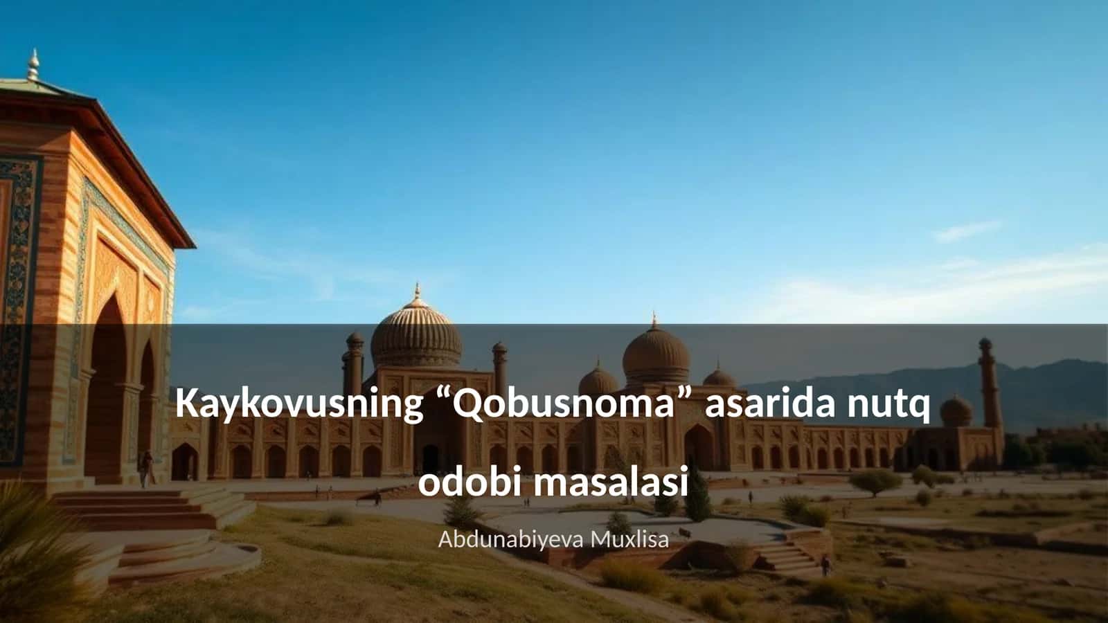 Qobusnoma 1