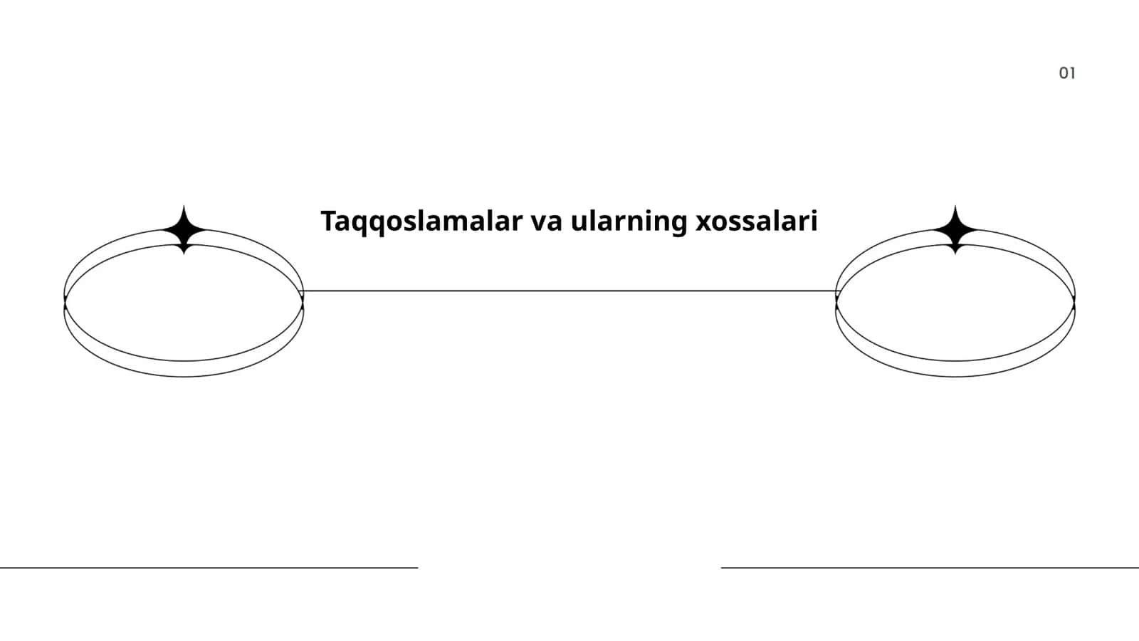 Taqqoslamalar va ularning xossalari 1