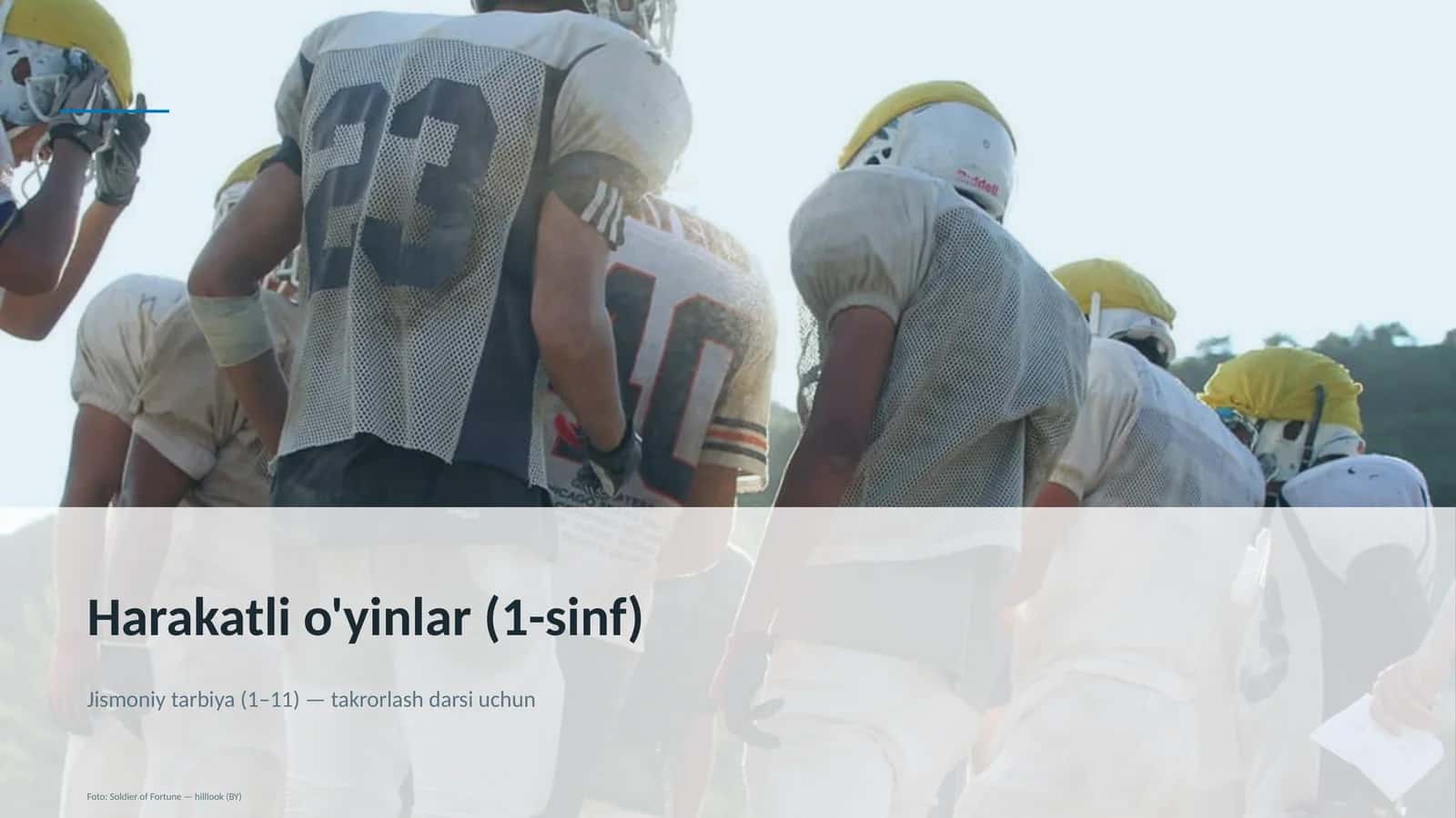 Harakatli o'yinlar (1-sinf) 1