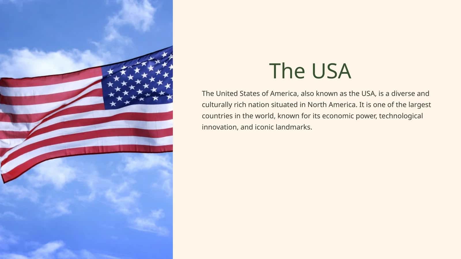 The USA 1