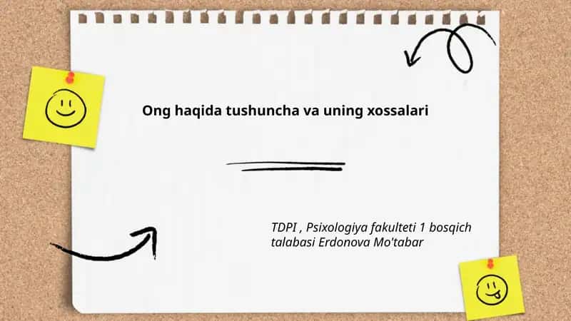 Ong haqida tushuncha va uning xossalari 1