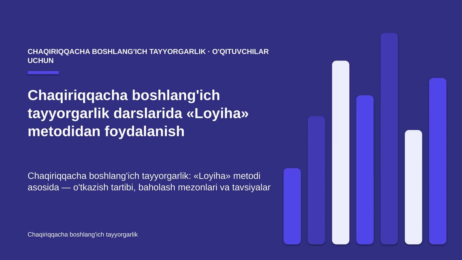 chaqiriqqacha boshlang'ich tayyorgarlik darslarida loyiha metodidan foydalanish 7148 1