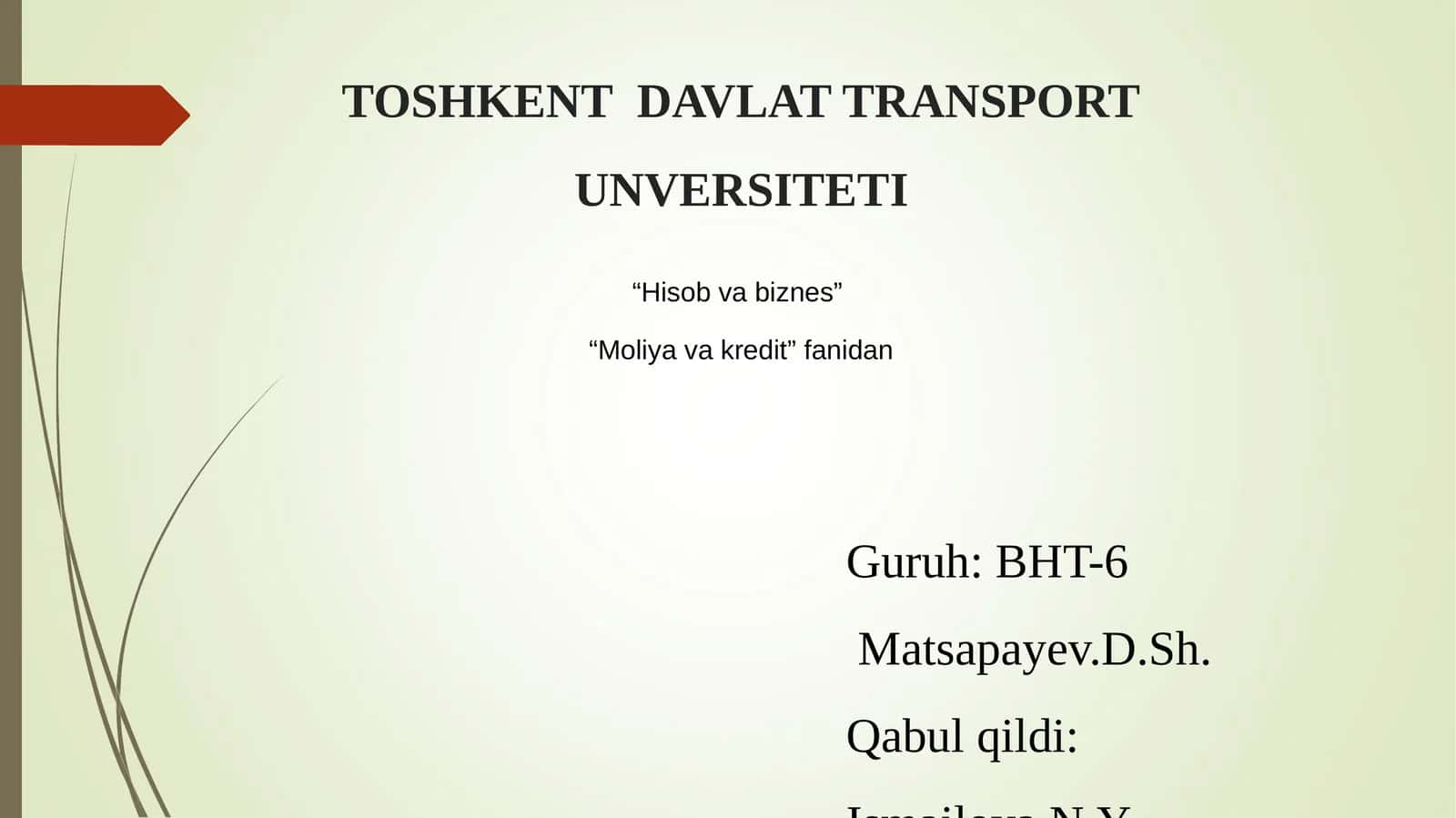 Moliyaning mohiyati va funksiyalari 1
