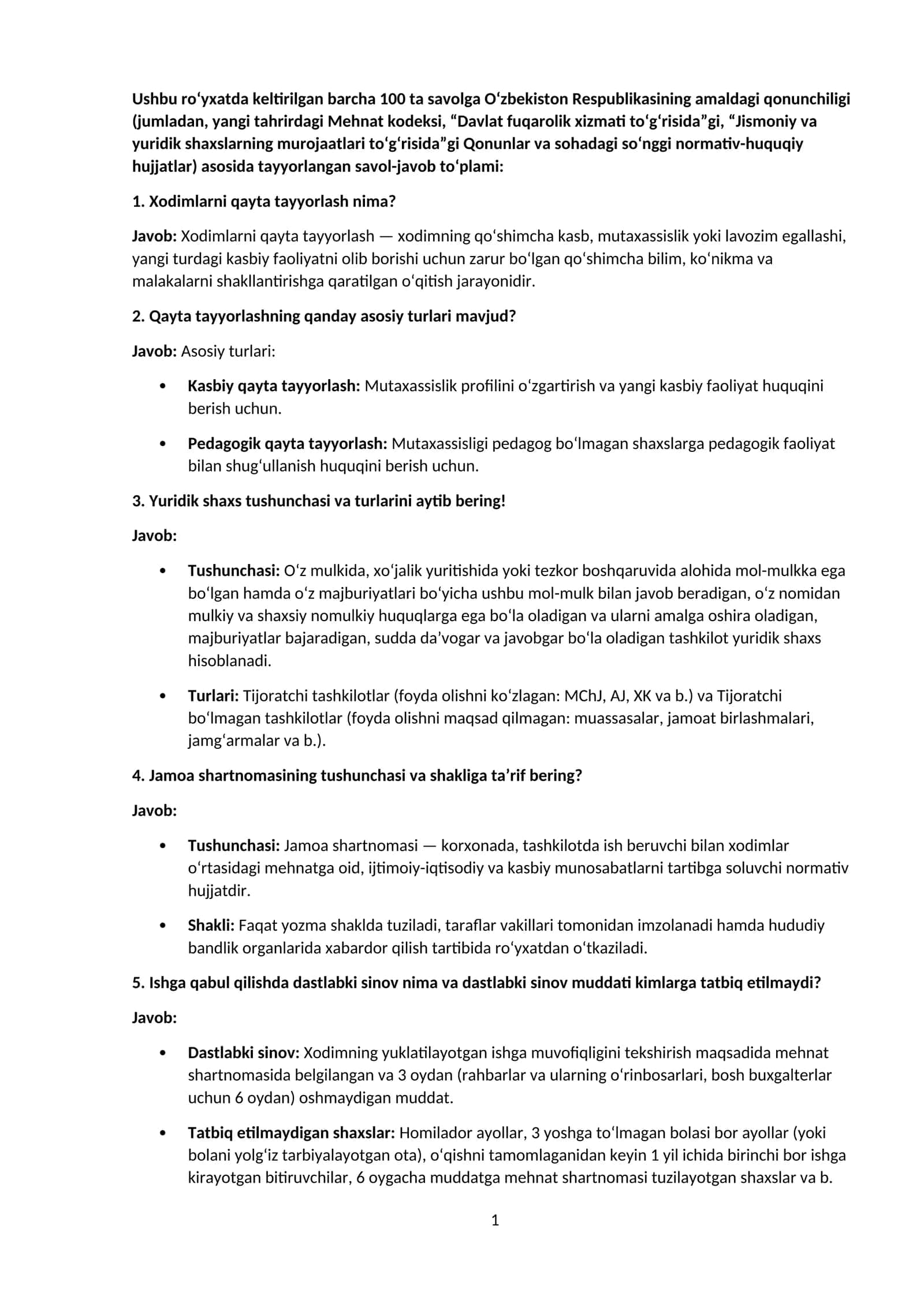 Agros 2026 suhbar salollari javoblari bilan (Buxgalteriya va Moliya xizmati) 1
