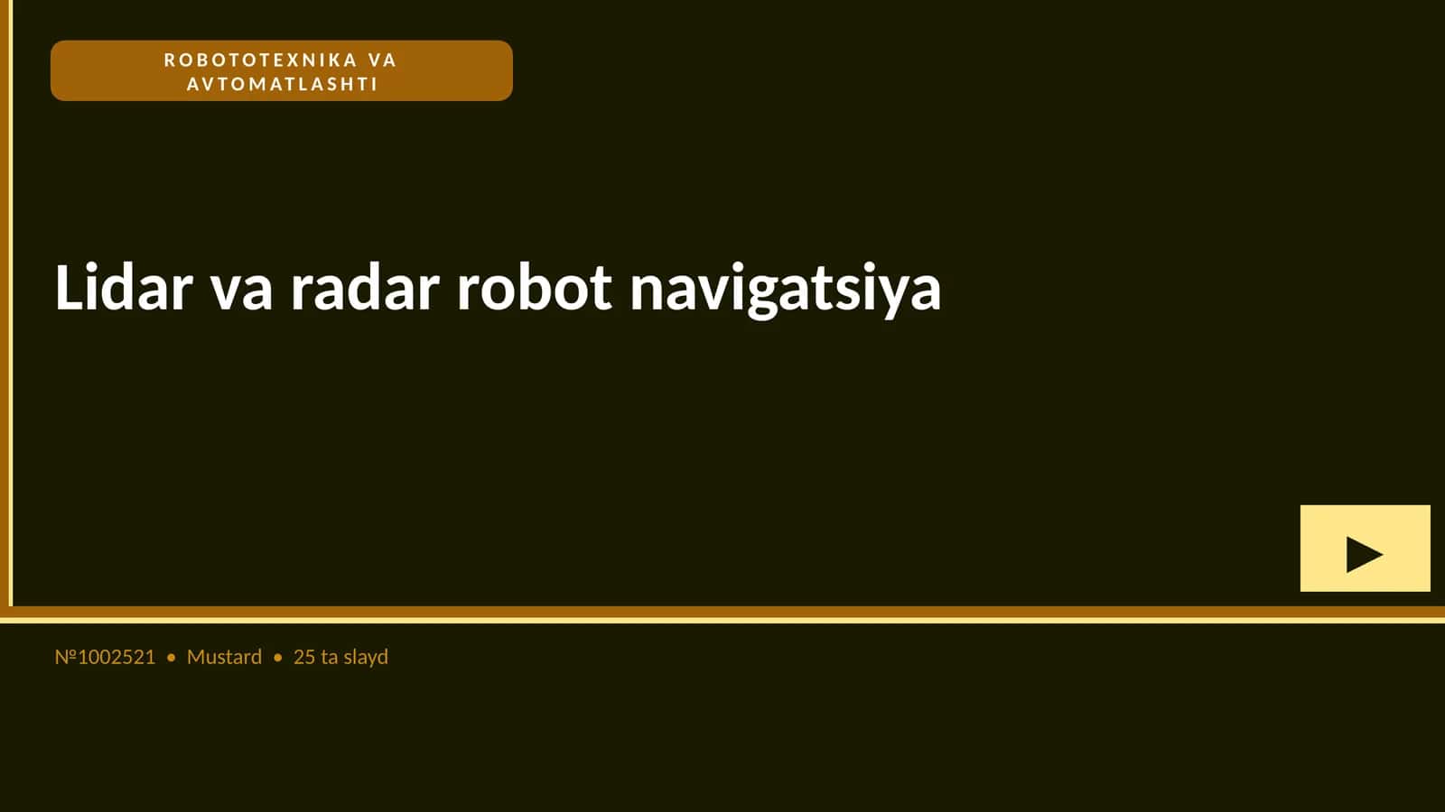 ROBOTOTEXNIKA VA AVTOMATLASHTI 1