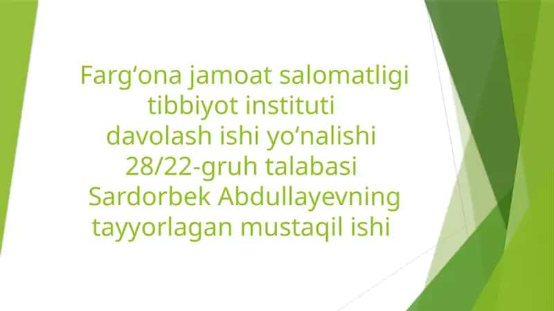 Jarrohlik bo‘limi 1