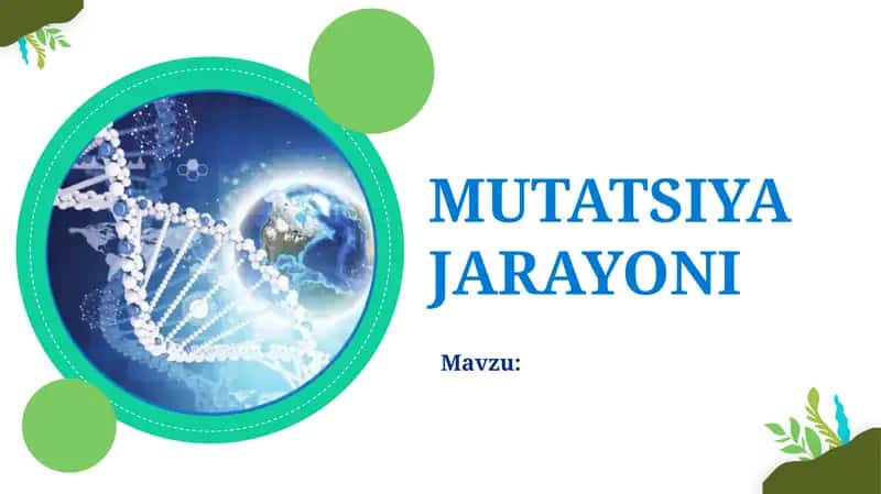 Mutatsiya jarayoni 1
