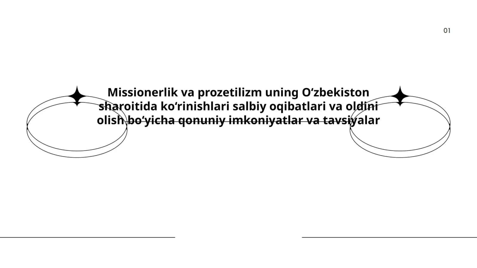 Missionerlik va prozetilizm uning O‘zbekiston sharoitida ko‘rinishlari salbiy oqibatlari va oldini olish bo‘yicha qonuniy imkoniyatlar va tavsiyalar 1