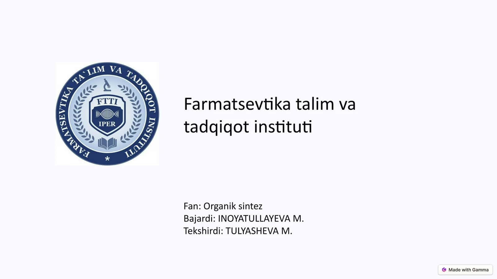 Parafin va olefin asosida olingan dori preparatlarining farmakologik xususiyatlari 1