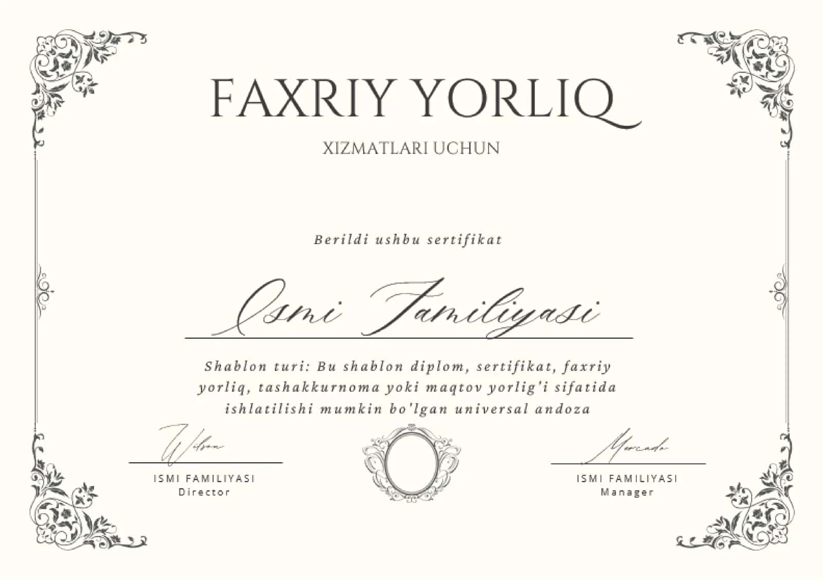 FAXRIY YORLIQ XIZMATLARI UCHUN 1