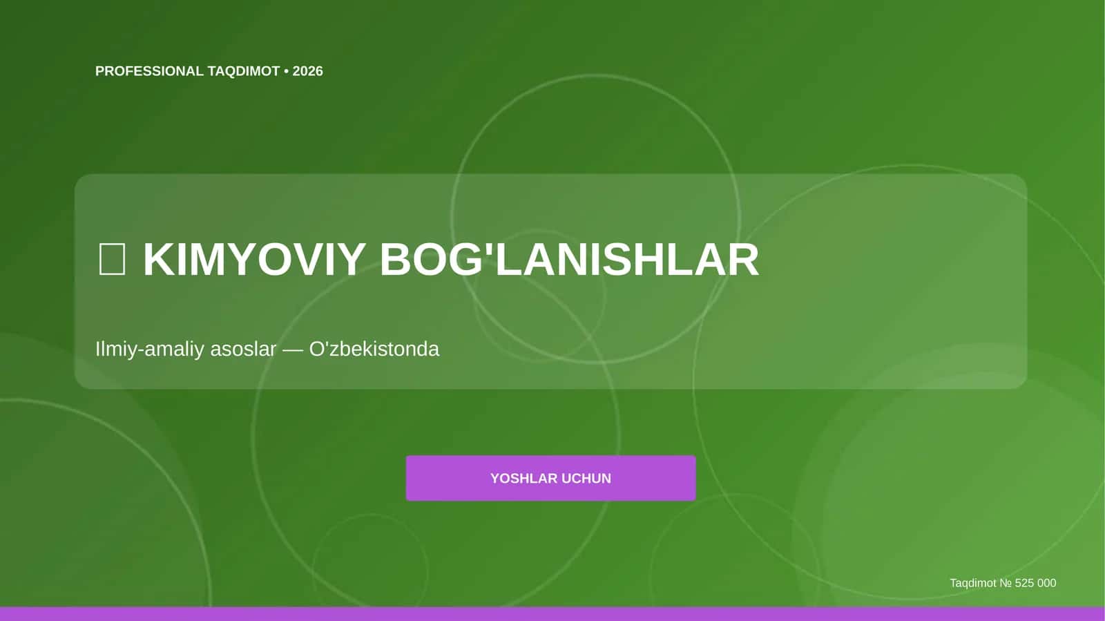 KIMYOVIY BOG'LANISHLAR 1