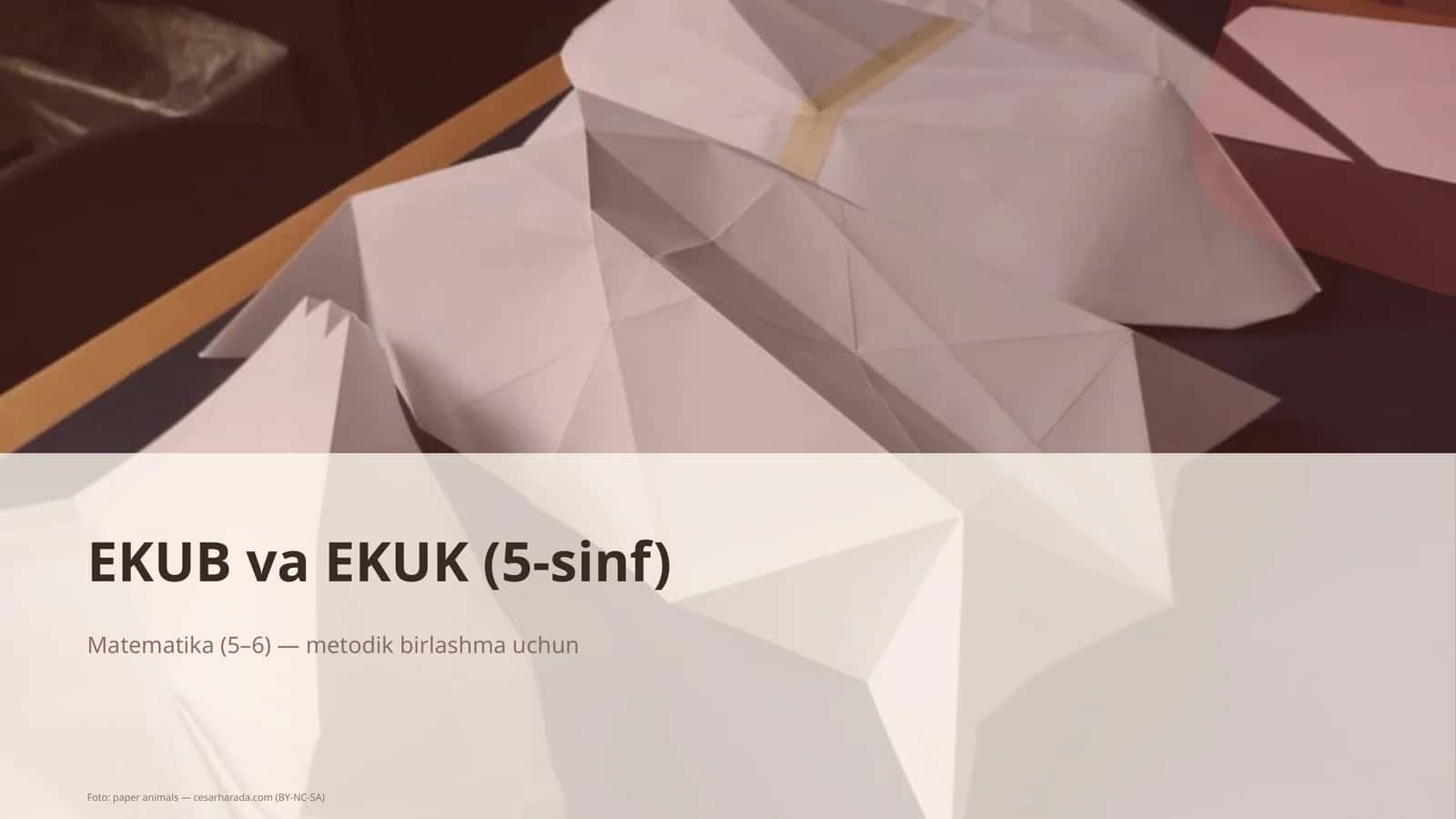 EKUB va EKUK (5-sinf) 1