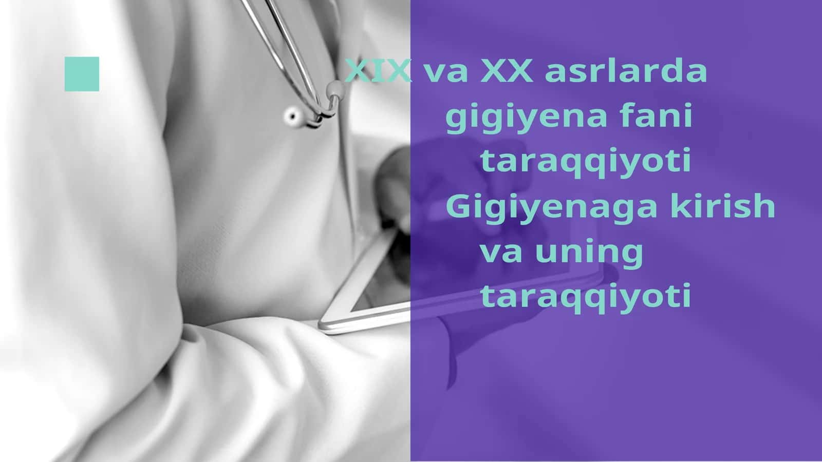Gigiyena fani taraqqiyoti 1
