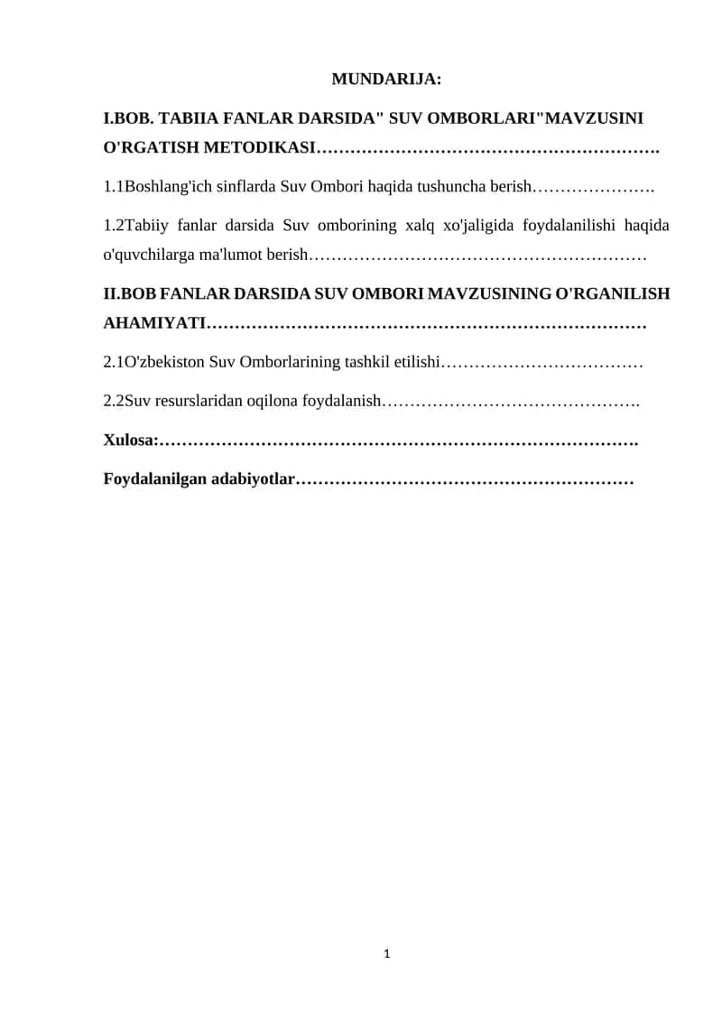 Suv Omborlari 1