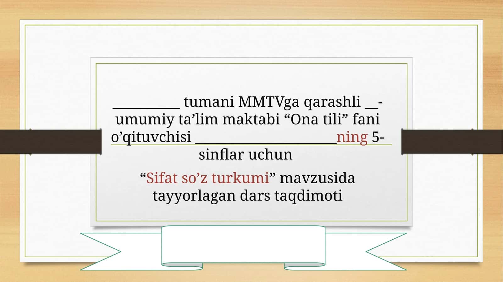 Sifatso’zturkumi 1
