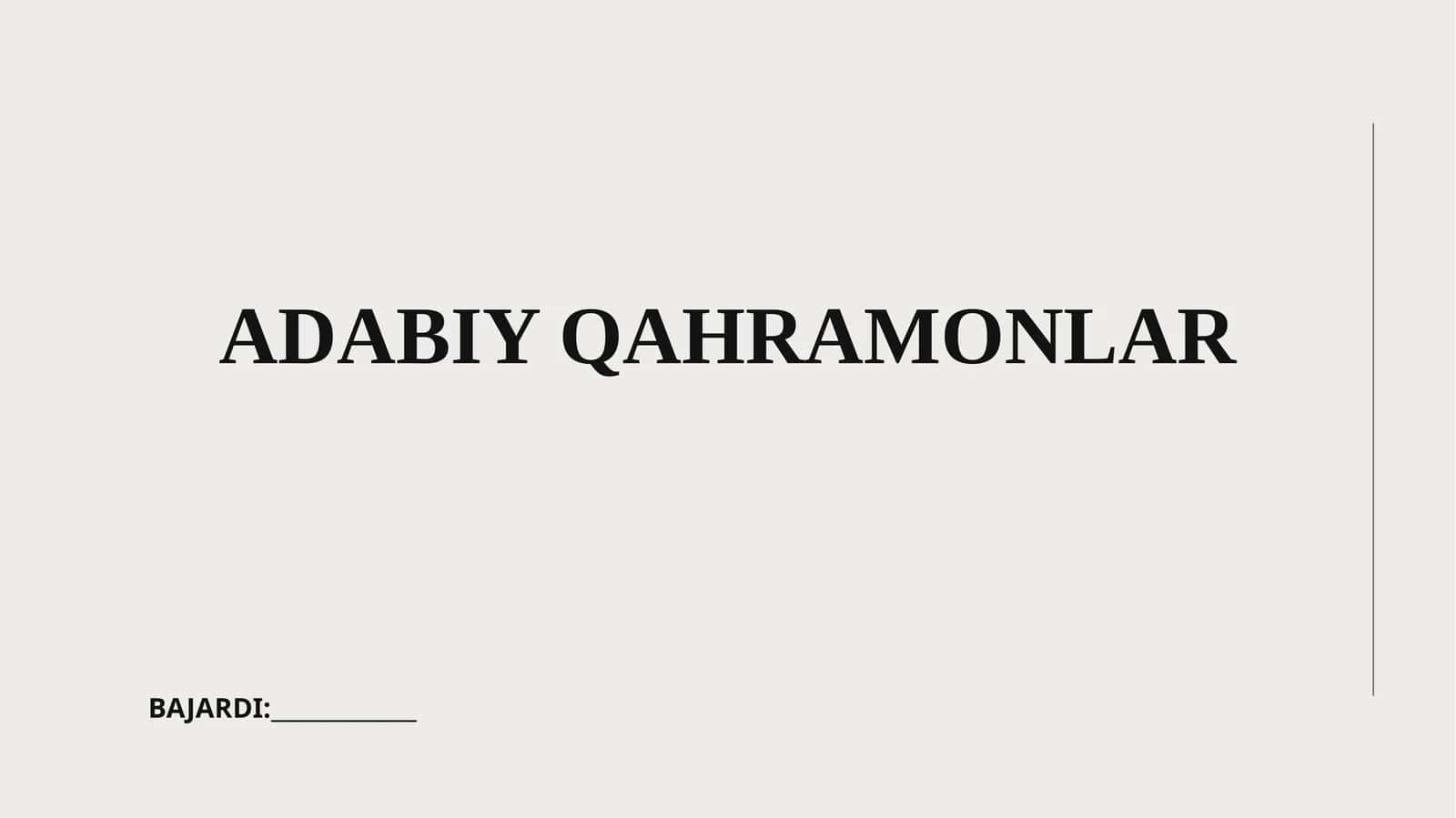 ADABIY QAHRAMONLAR 1