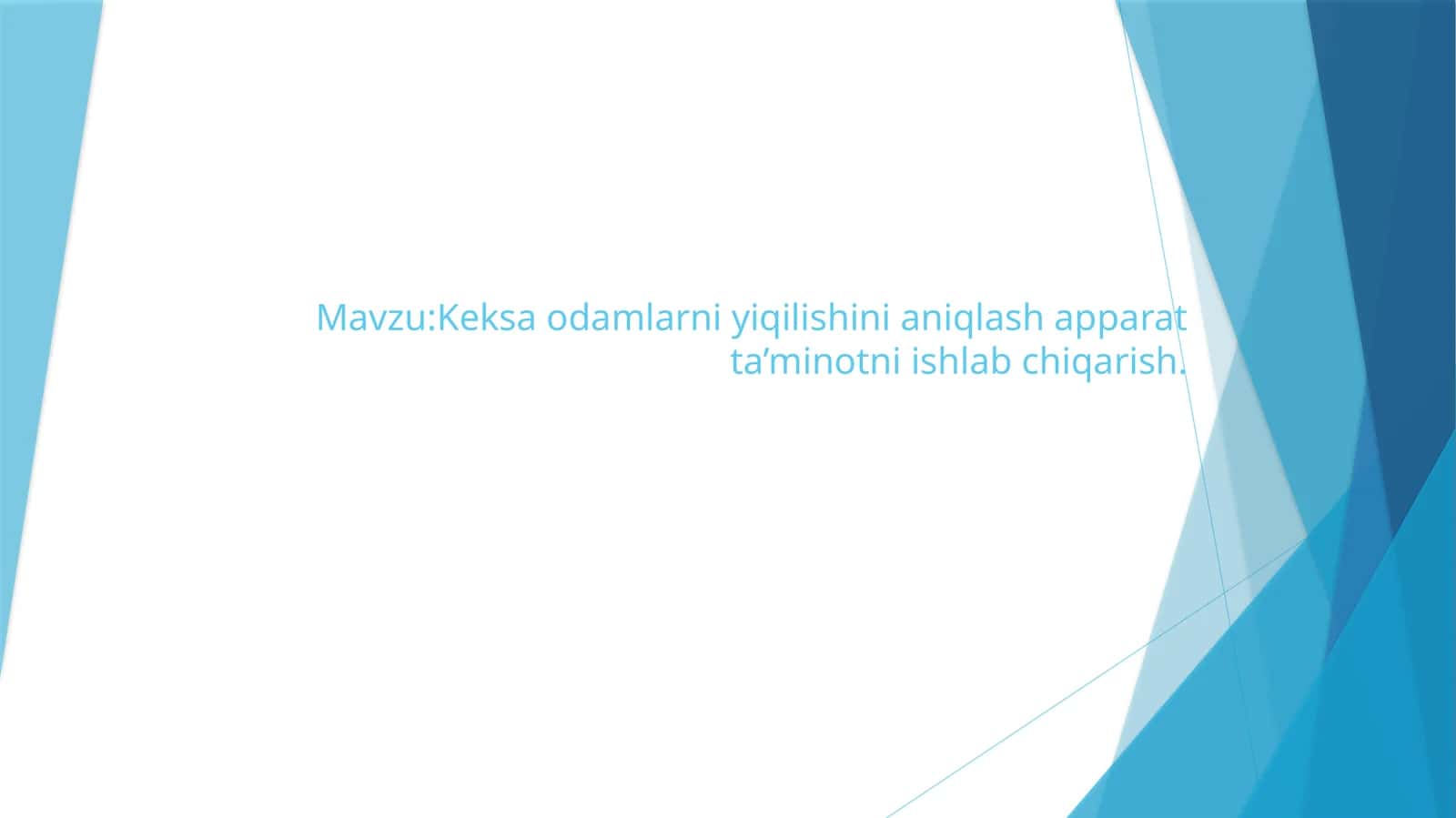 Keksaodamlarni yuqilishini aniqlash apparati 1