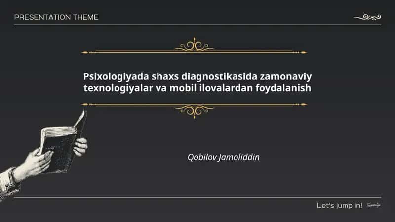 Psixologiyada shaxs diagnostikasida zamonaviy texnologiyalar va mobil ilovalardan foydalanish 1
