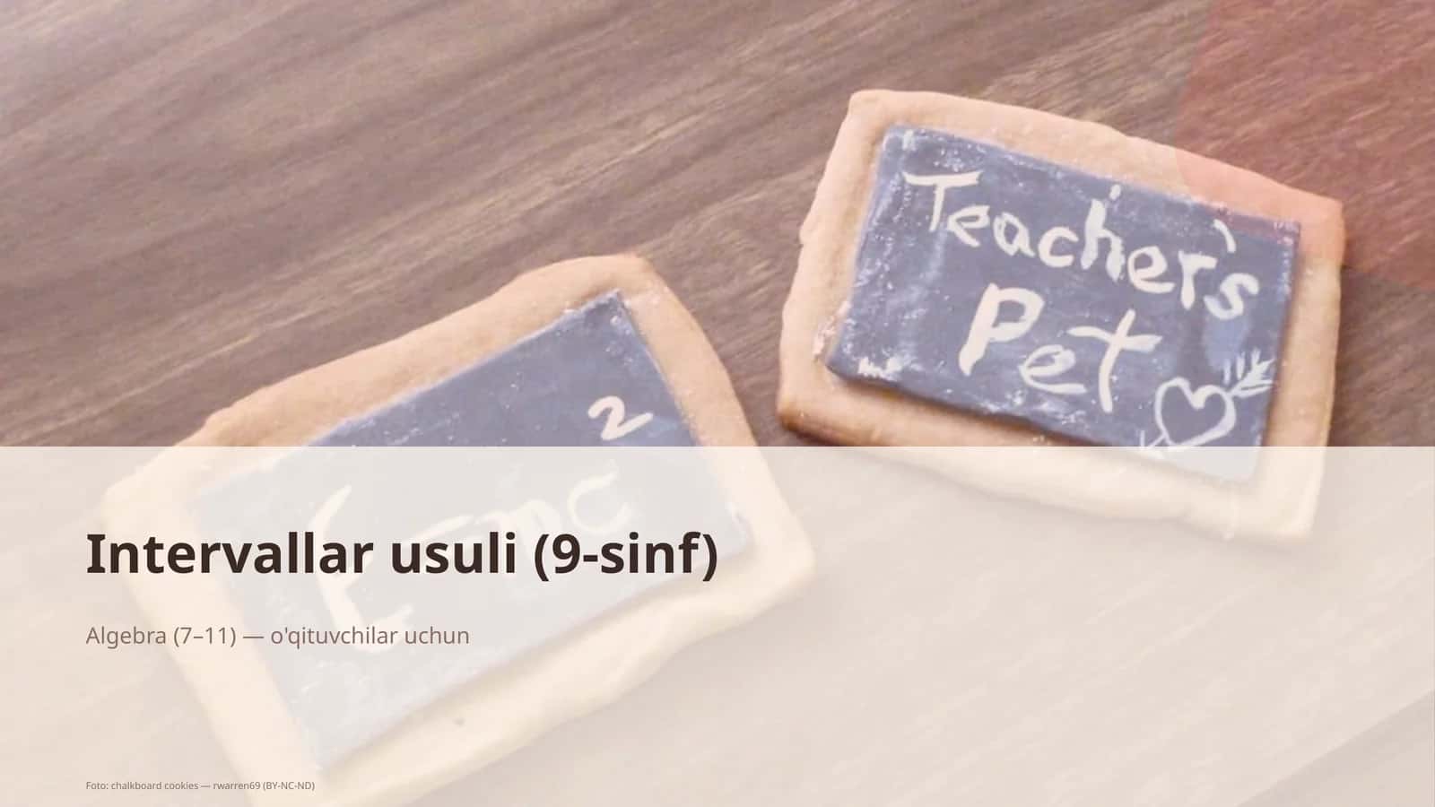 Intervallar usuli (9-sinf) 1