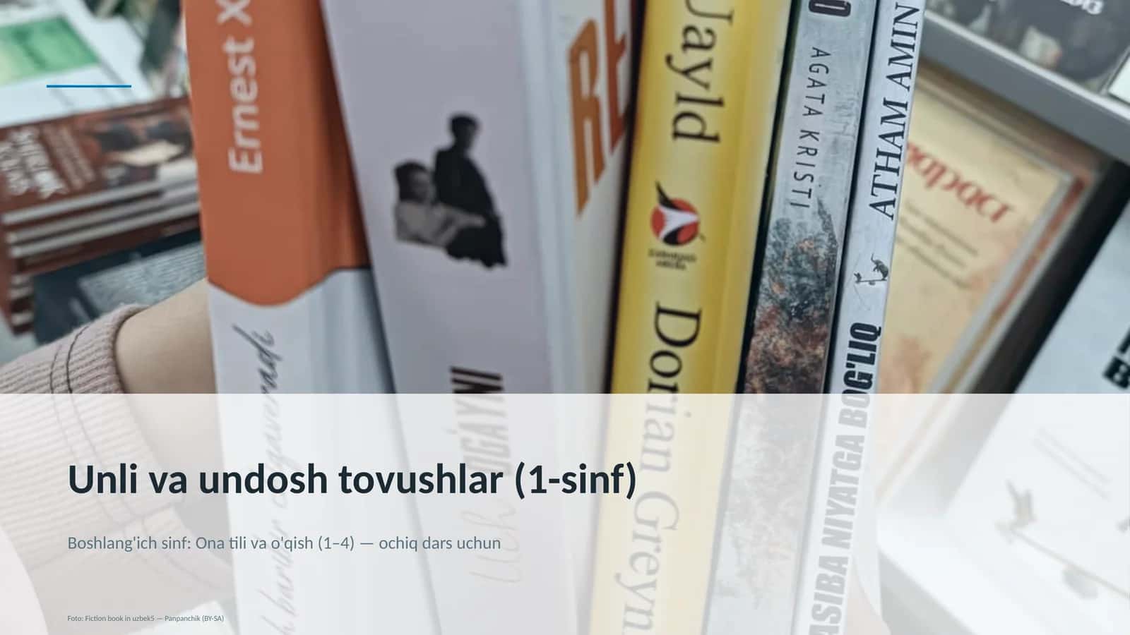 Unli va undosh tovushlar (1-sinf) 1