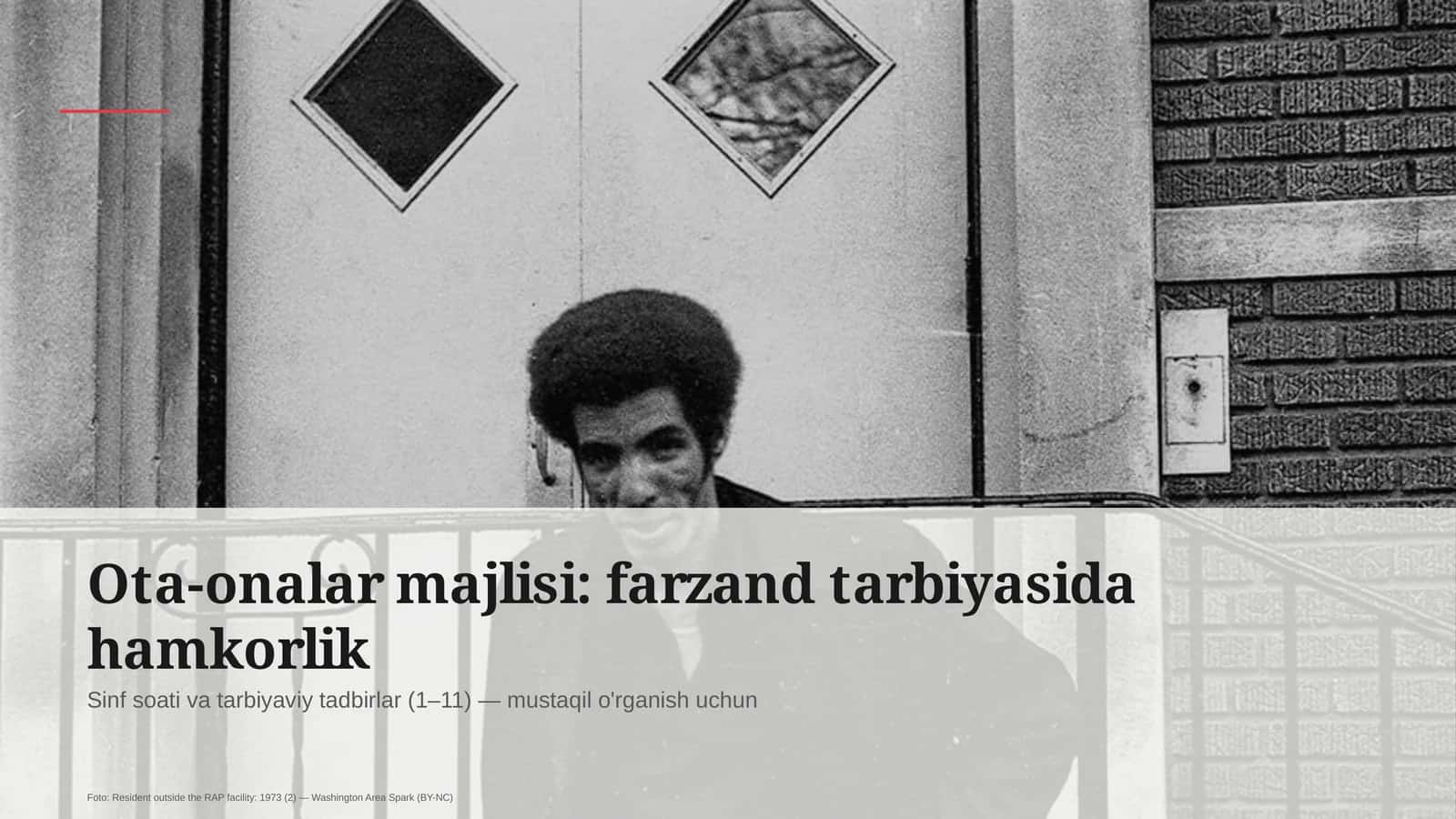 Sinf soati va tarbiyaviy tadbirlar (1–11) 1