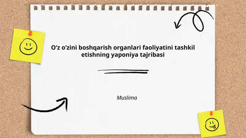 Yaponiyada oʻzini oʻzi boshqarish organlarining tarixi 1