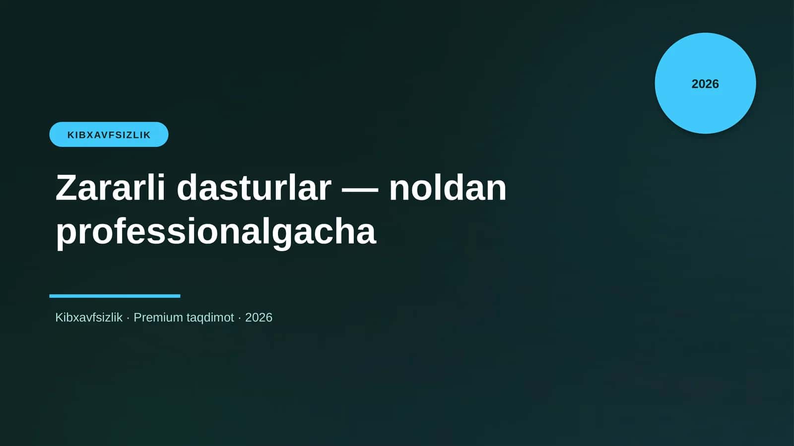 Zararli dasturlar — noldan professionalgacha 1
