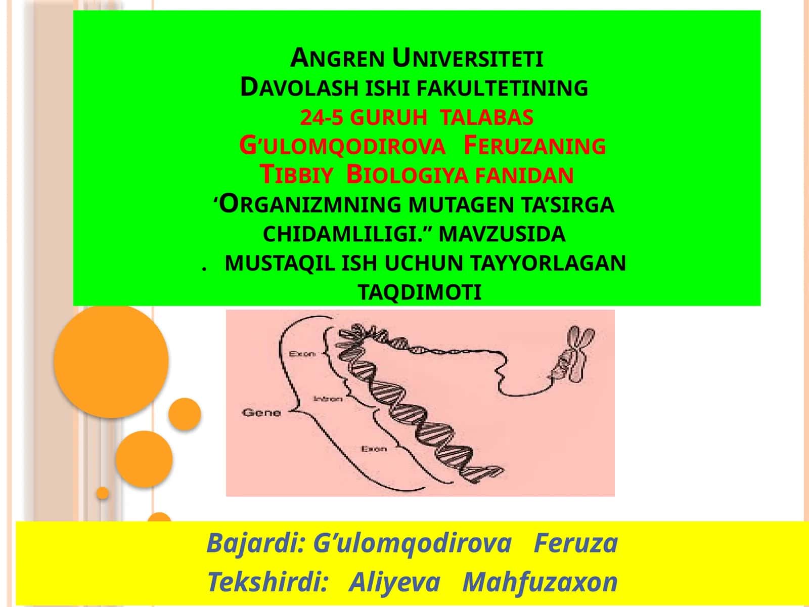 Tibbiy va biologiya fani 1