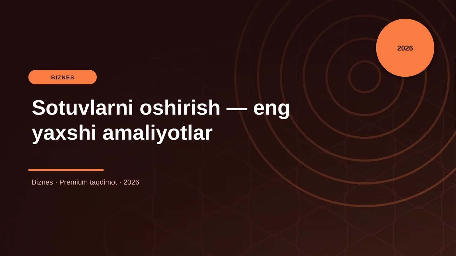 Sotuvlarni oshirish — eng yaxshi amaliyotlar 1