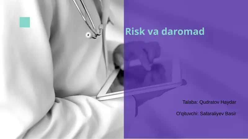 Risk va daromad 1