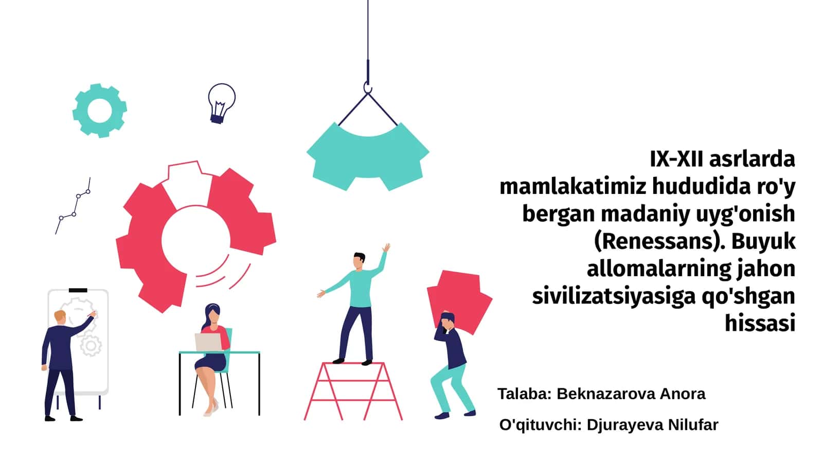 IX-XII asrlarda mamlakatimiz hududida ro'y bergan madaniy uyg'onish (Renessans) 1