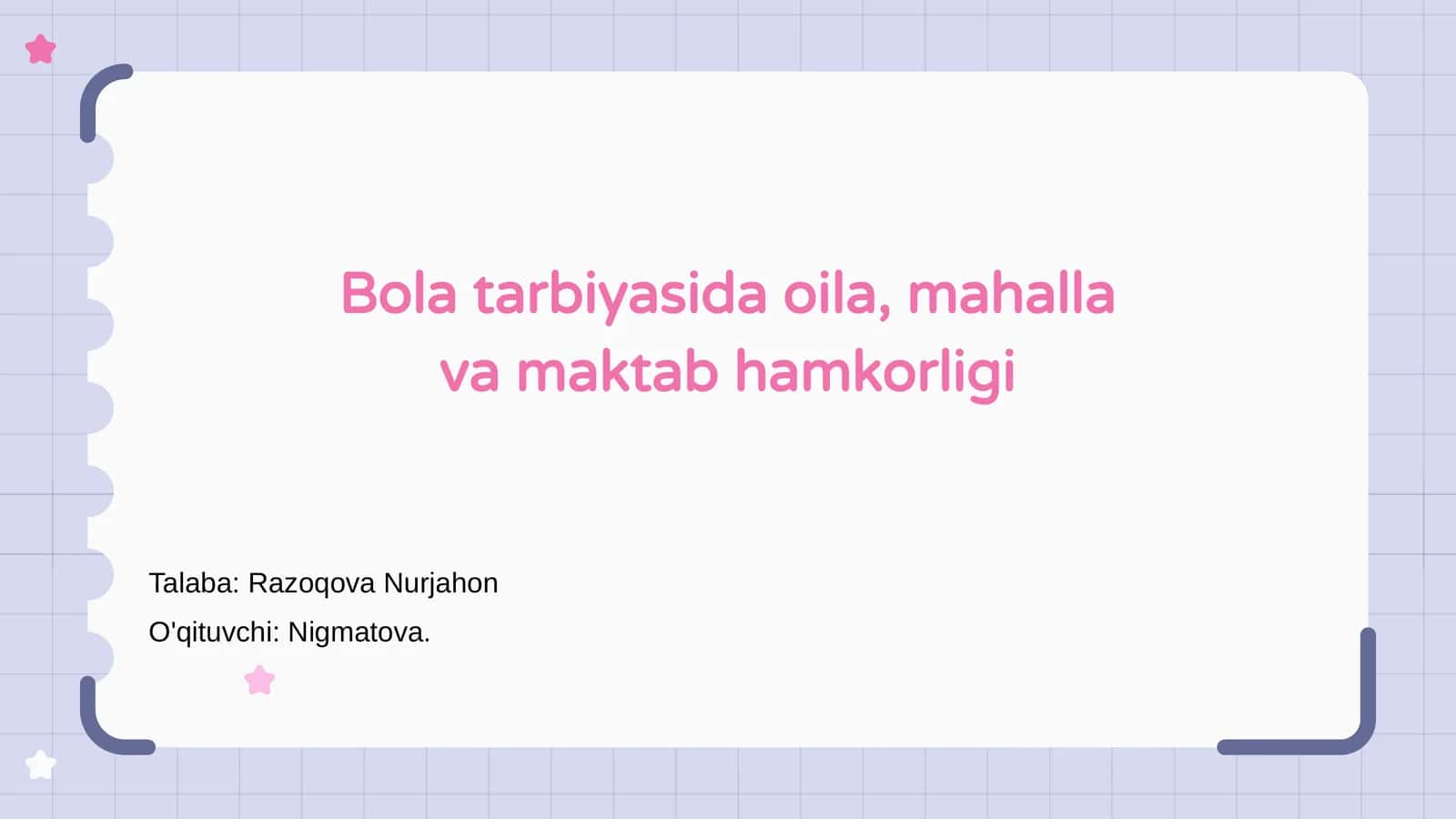 Bola tarbiyasida oila, mahalla va maktab hamkorligi 1