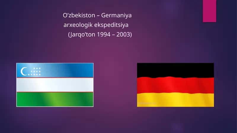 O'zbekiston-Germaniya arxeologik ekspeditsiyasi 1