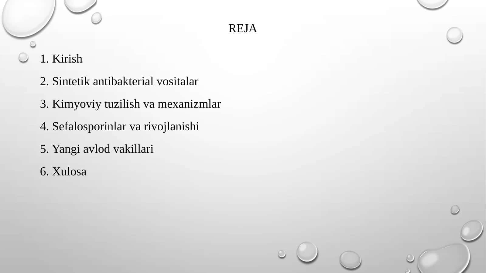 Sintetik antibakterial vositalar 1
