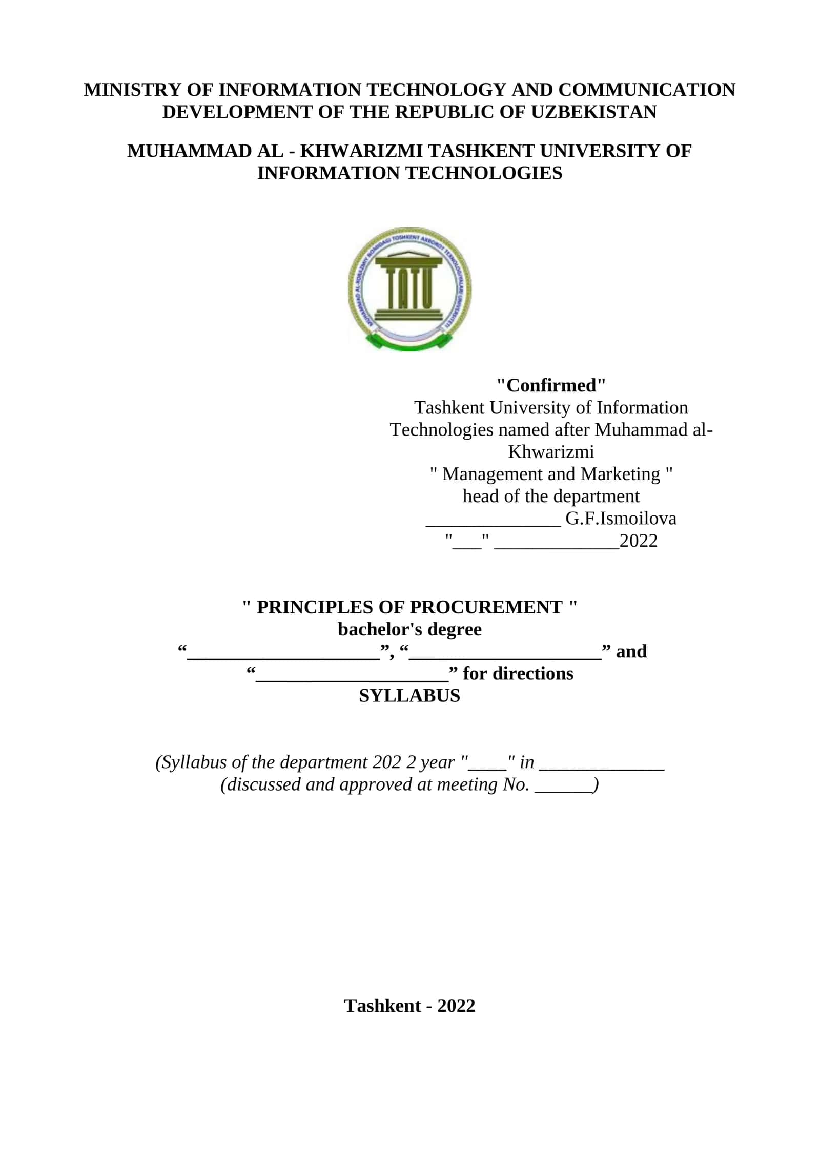 PRINCIPLESOF PROCUREMENT 1