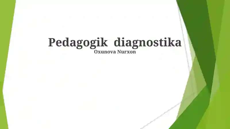 Ta'lim Diagnostikasi