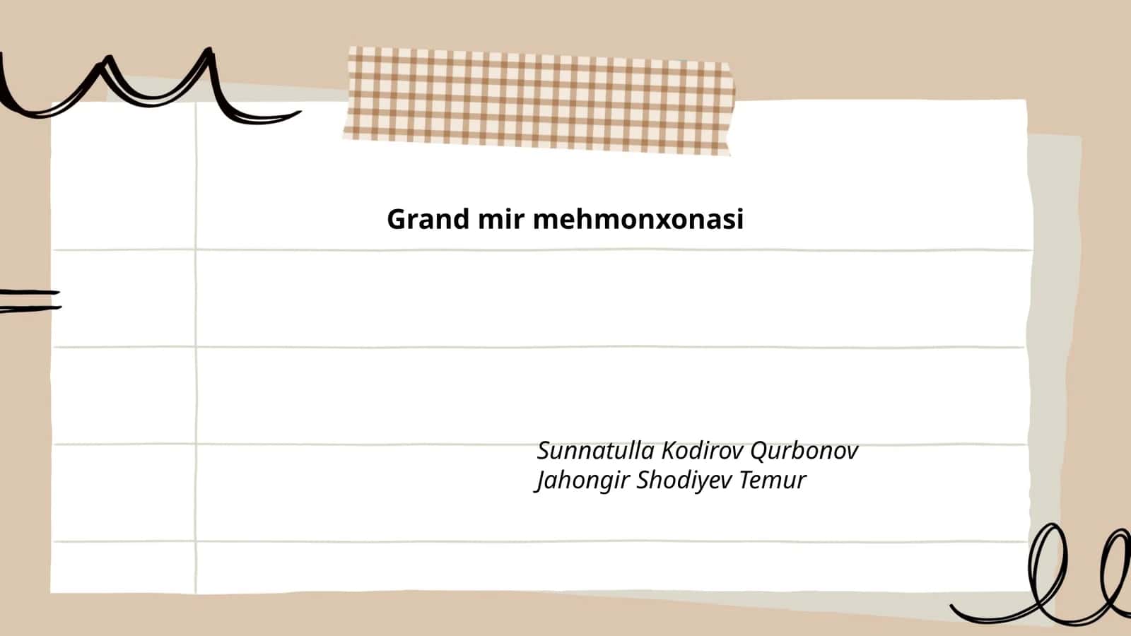 Grand Mir mehmonxonasining tarixi 1