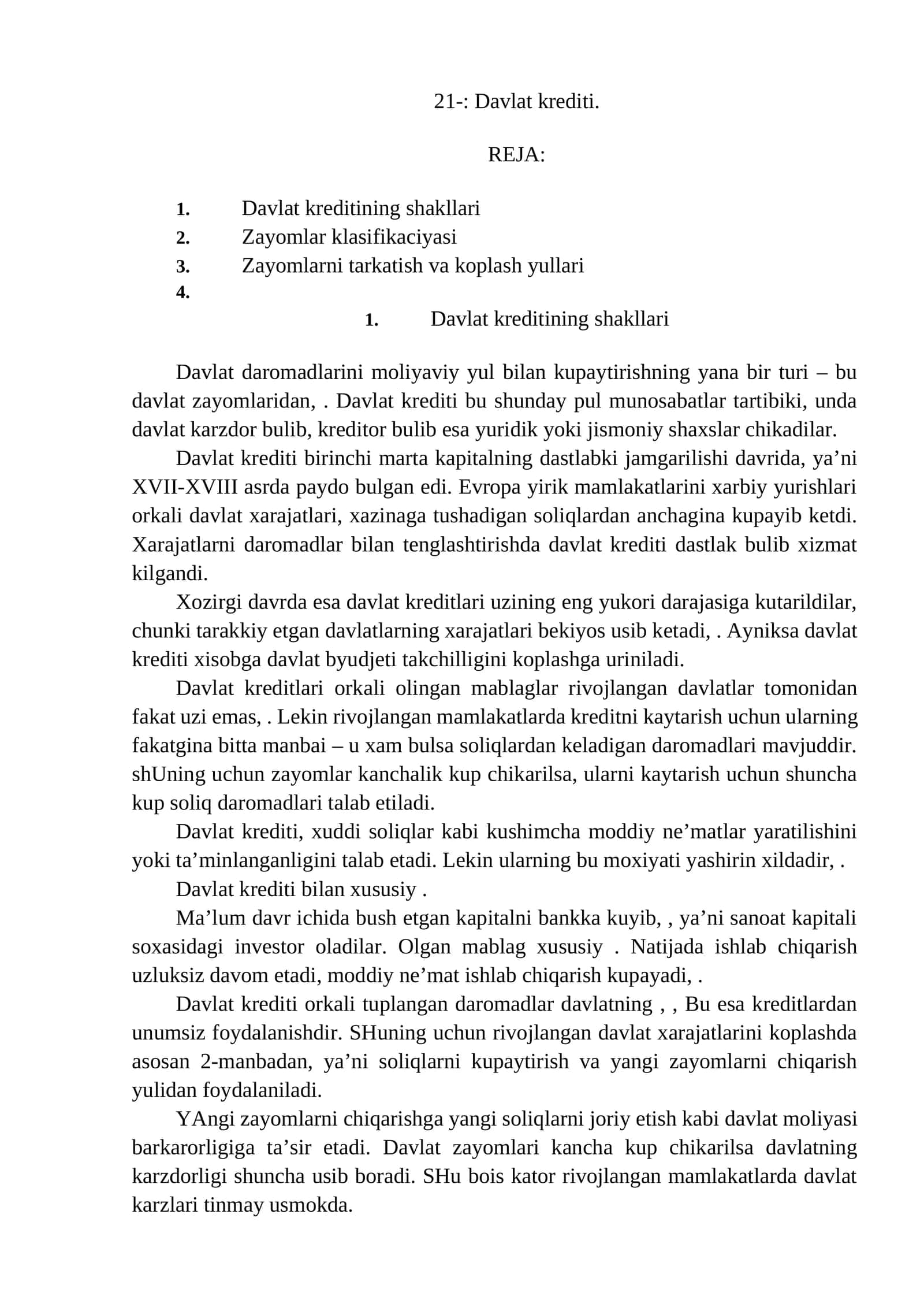 Davlat krеditi 1