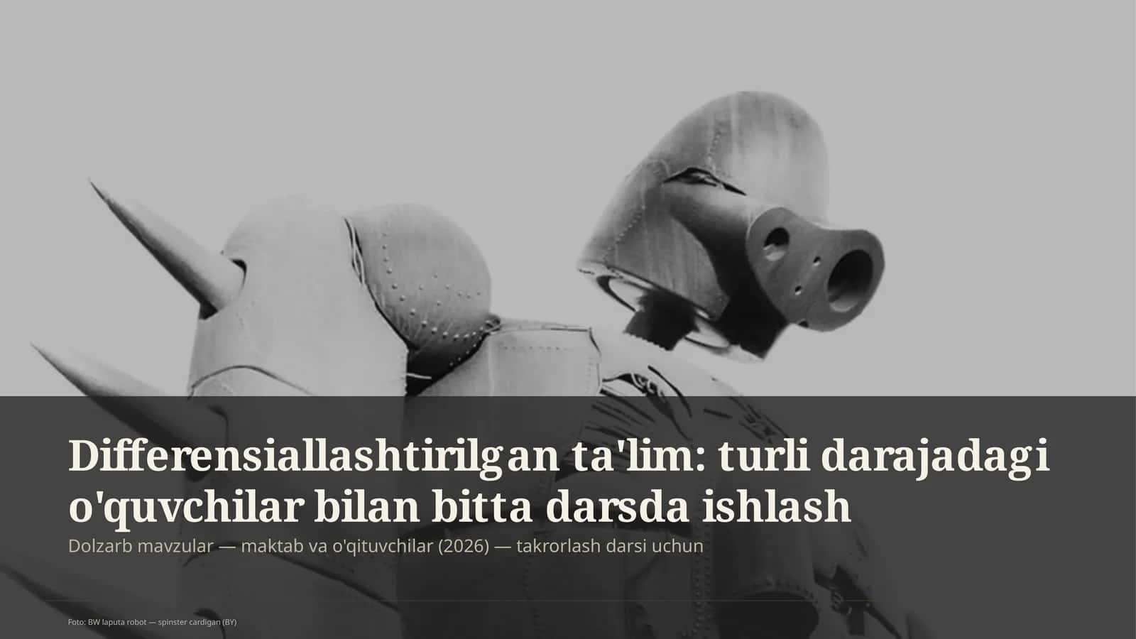 Differensiallashtirilgan ta'lim: turli darajadagi o'quvchilar bilan bitta darsda ishlash 1