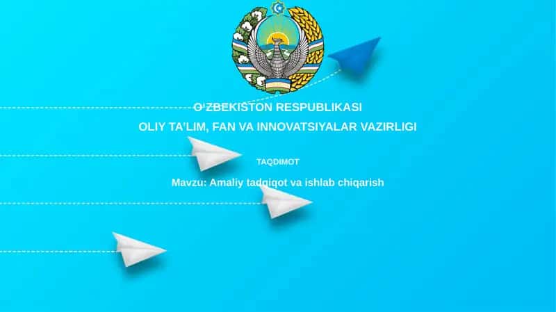 Amaliytadqiqotvaishlabchiqarish 1