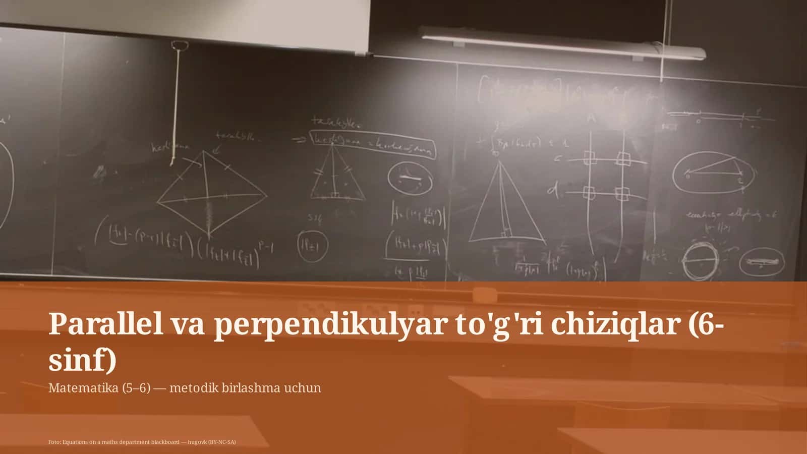 Parallel va perpendikulyar to'g'ri chiziqlar (6-sinf) 1