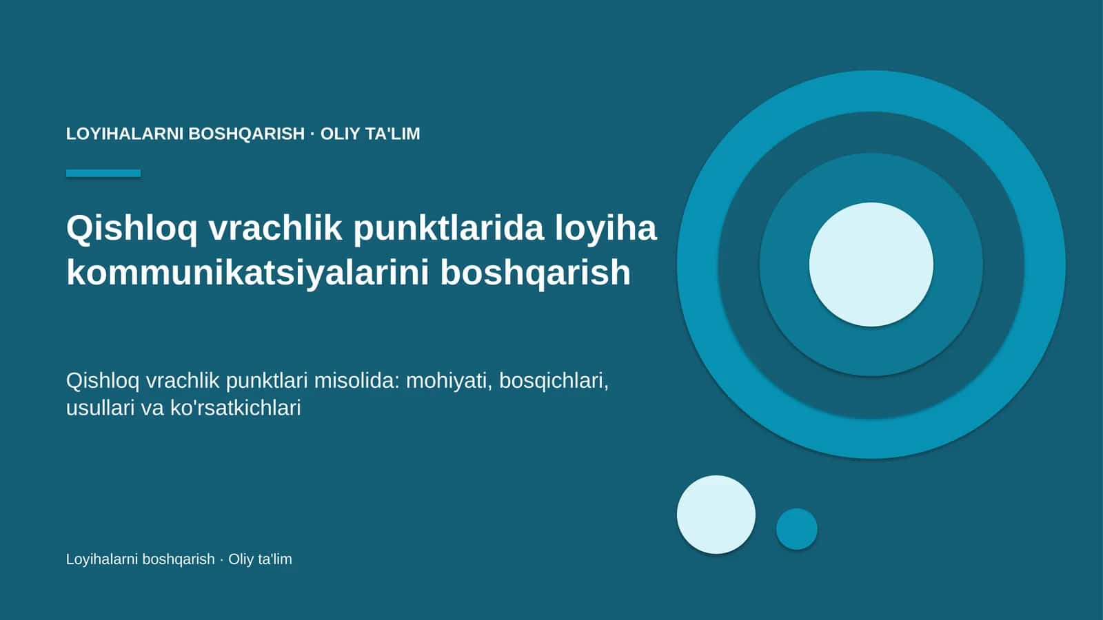 qishloq vrachlik punktlarida loyiha kommunikatsiyalarini boshqarish 9168 1